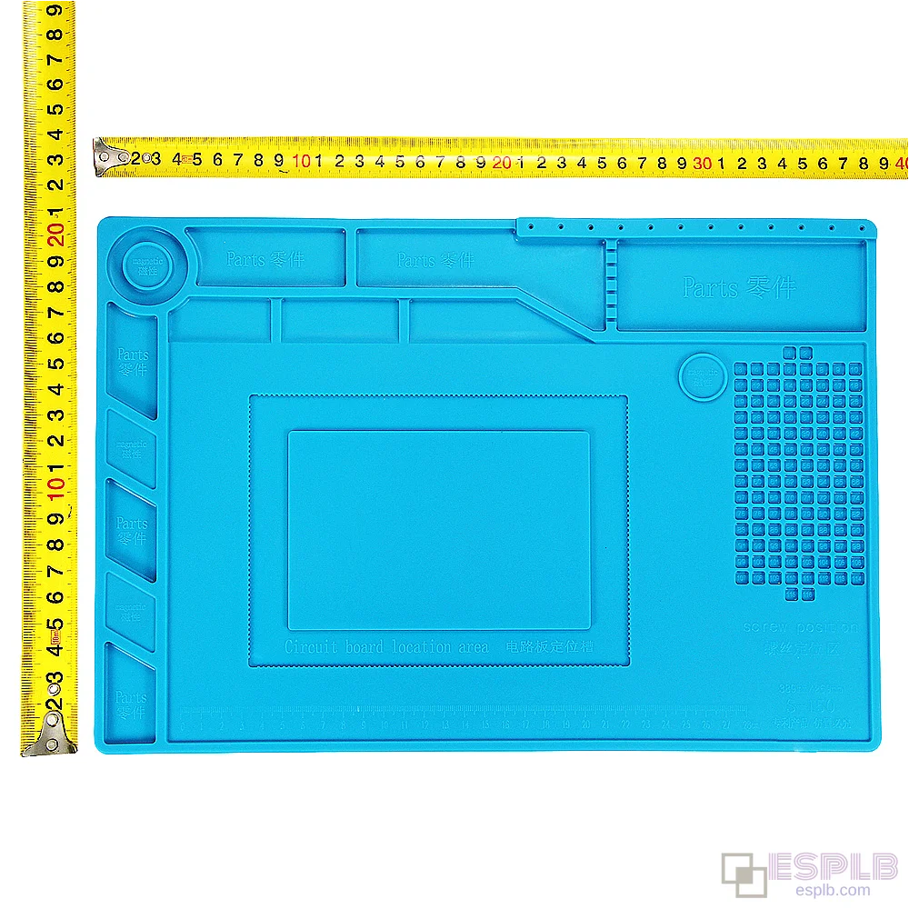 Magnetic Silicone Pad for Soldering, Repair Solder Pad, Heat Resistant Repair Mat