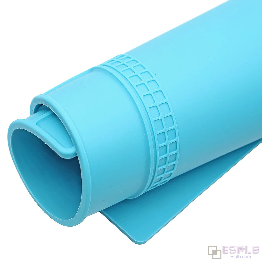 35x25cm Silicone Heat Insulation Mat for Soldering and Heat Gun Station, Hot Air Station for Soldering Repair Pad, 500°C Resistant