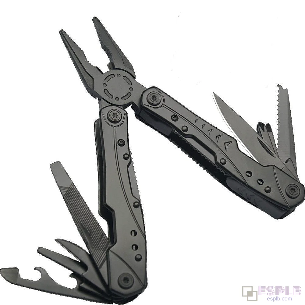 12-em-1 Multitool Alicate Multiuso Dobradiça Ferramenta de Bolso Aço Inoxidável 420 Temperado para Sobrevivência Camping Pesca