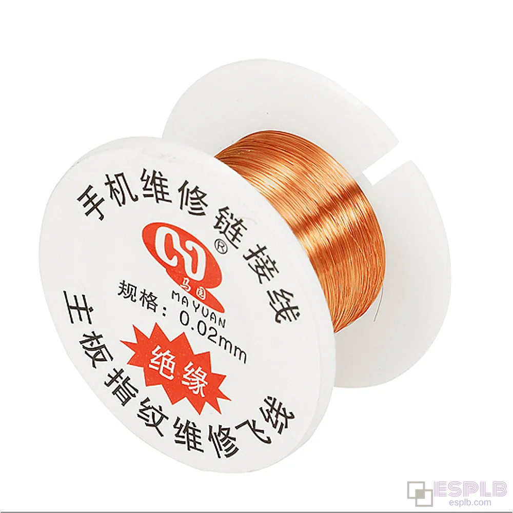 40m/0.02mm Ultra Thin Insulation Copper Soldering Wire Compatible with iPhone iPad Motherboard Repair Tools PCB Link Jump Wire
