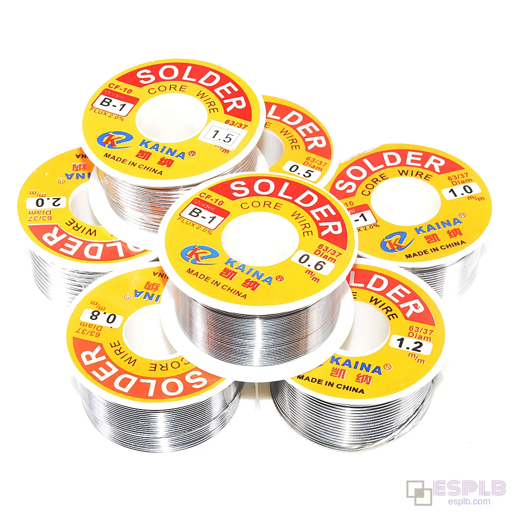 100G Solder Tin Wire, Rosin Core Solder Material, 63/37 Solder Wire 0.5-2.0mm