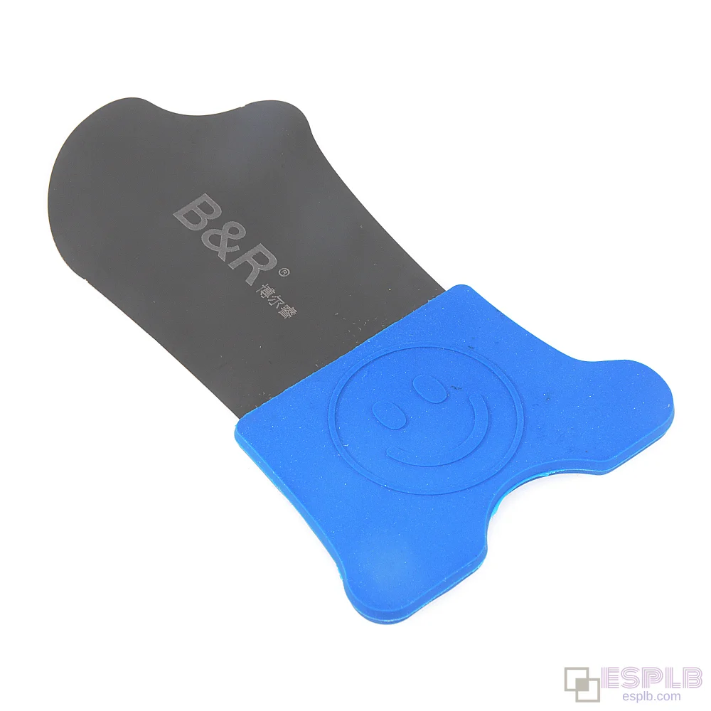 B&R Anti-Slip Disassembly Ultra Thin Card Opening Pry Tool Blue Silicone Handheld Protective LCD Screen Repair Pry Tool
