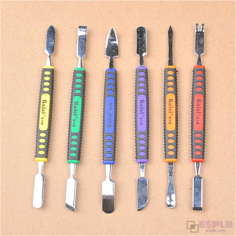 6 in 1 Dual Ends Metal Pry Opening Spudger Set, Spudger Tool Kit for iPhone iPad Phone Tablet Repair