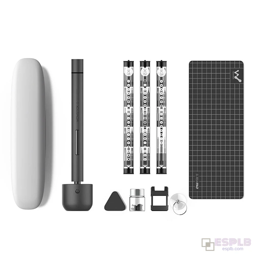 Wowstick 1F Pro Mini S2 Alloy battery cordless screwdriver, rechargeable electric screwdriver kit with LED Light