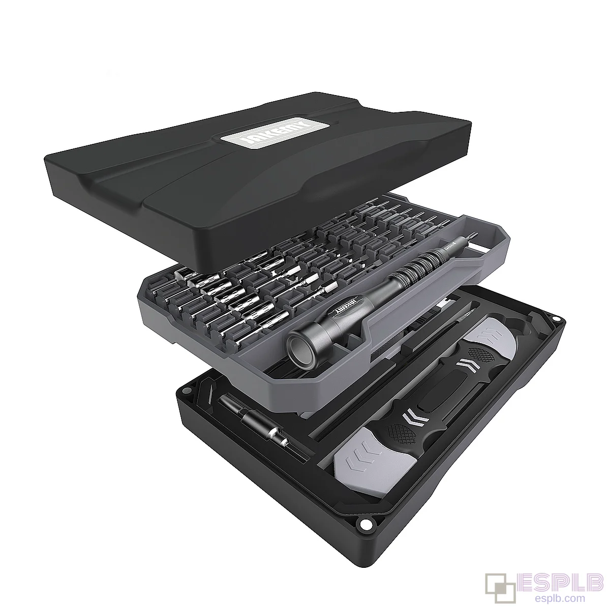 JAKEMY JM-8173 Presná súprava skrutkovačov Magnetický skrutkovač s bitmi pre mobilný telefón, počítač, laptop
