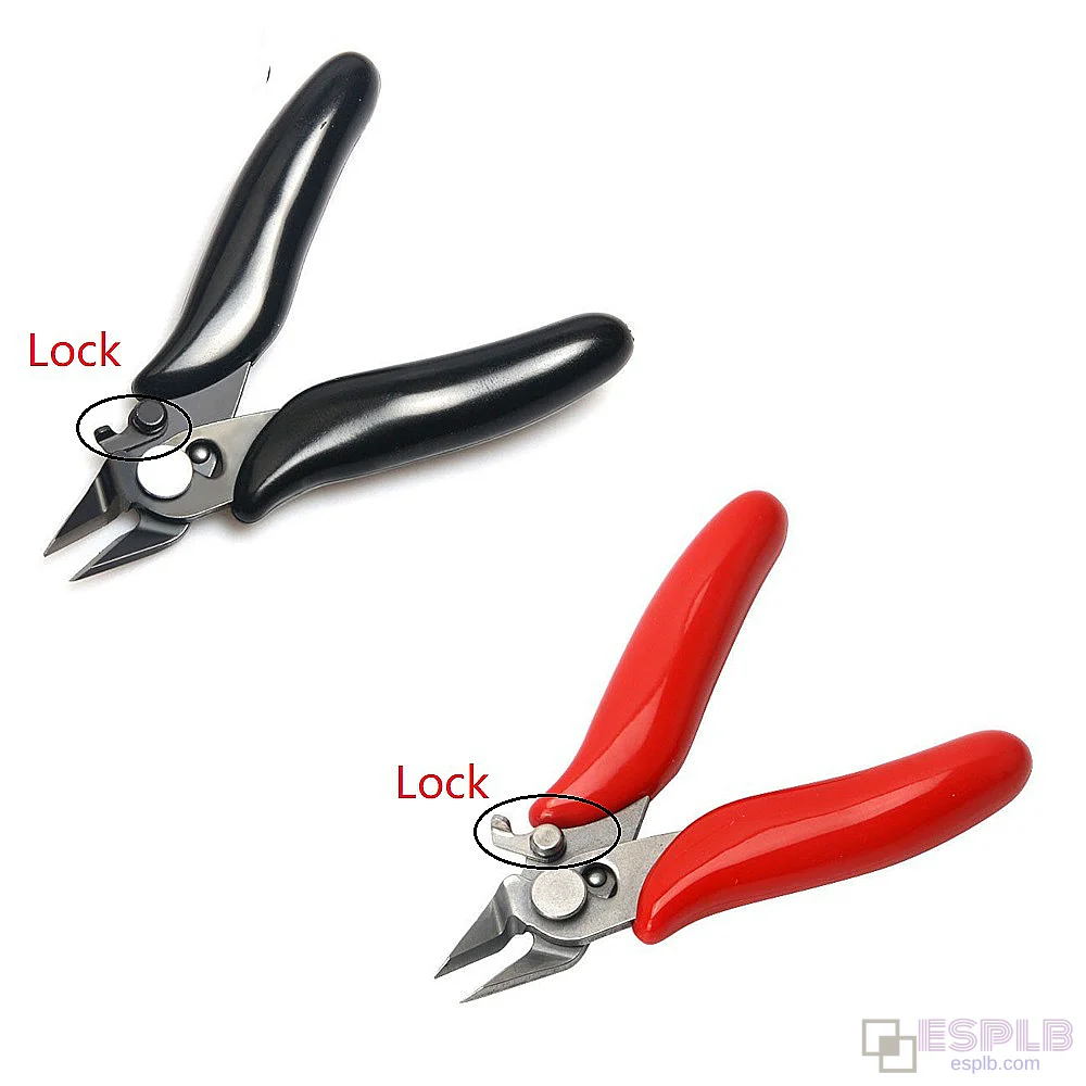 3.5" Mini Diagonal Cutting Pliers Wire Cable Side Flush Cutter Plier with Lock Hand Tools
