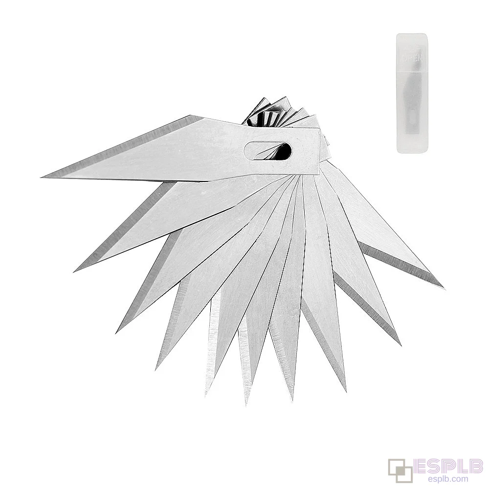 Scalpel Craft Knife, Scalpel Surgical Blade, Stainless Steel Scalpel, 10 Pcs #11 Non-slip Metal Blades