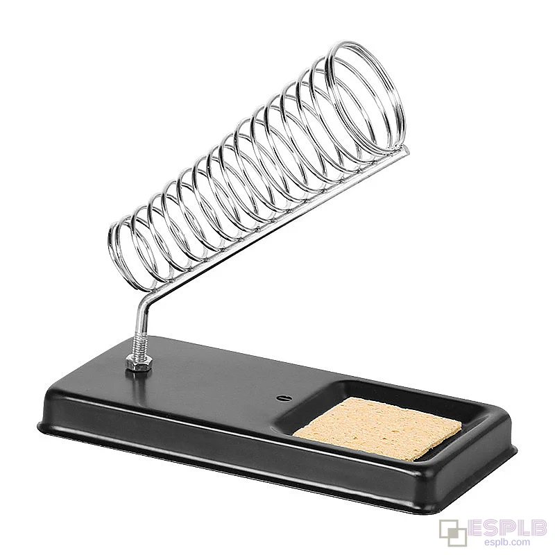 Soldering Iron Stand Holder, with 1pc Sponge, Metal High Temperature Resistance, stable durable, for Electric Welding Accessories