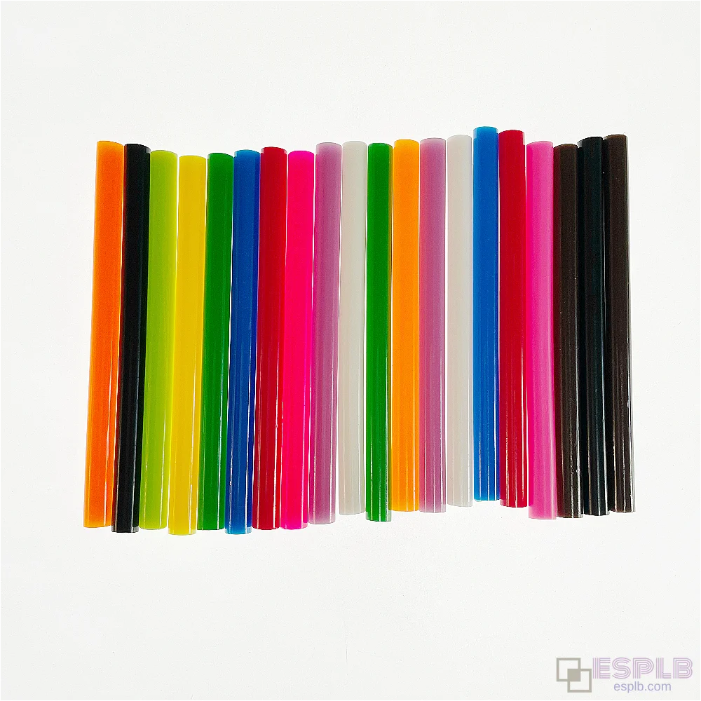 20支熱熔膠條 彩色 7x100mm DIY手工藝玩具維修用膠條

