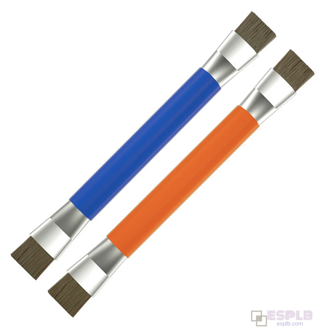 Double Headed PCB Board Cleaning Brush, Anti-Static IC Chip Brush for Motherboard Rework, Computer/Mobile Dust Clean