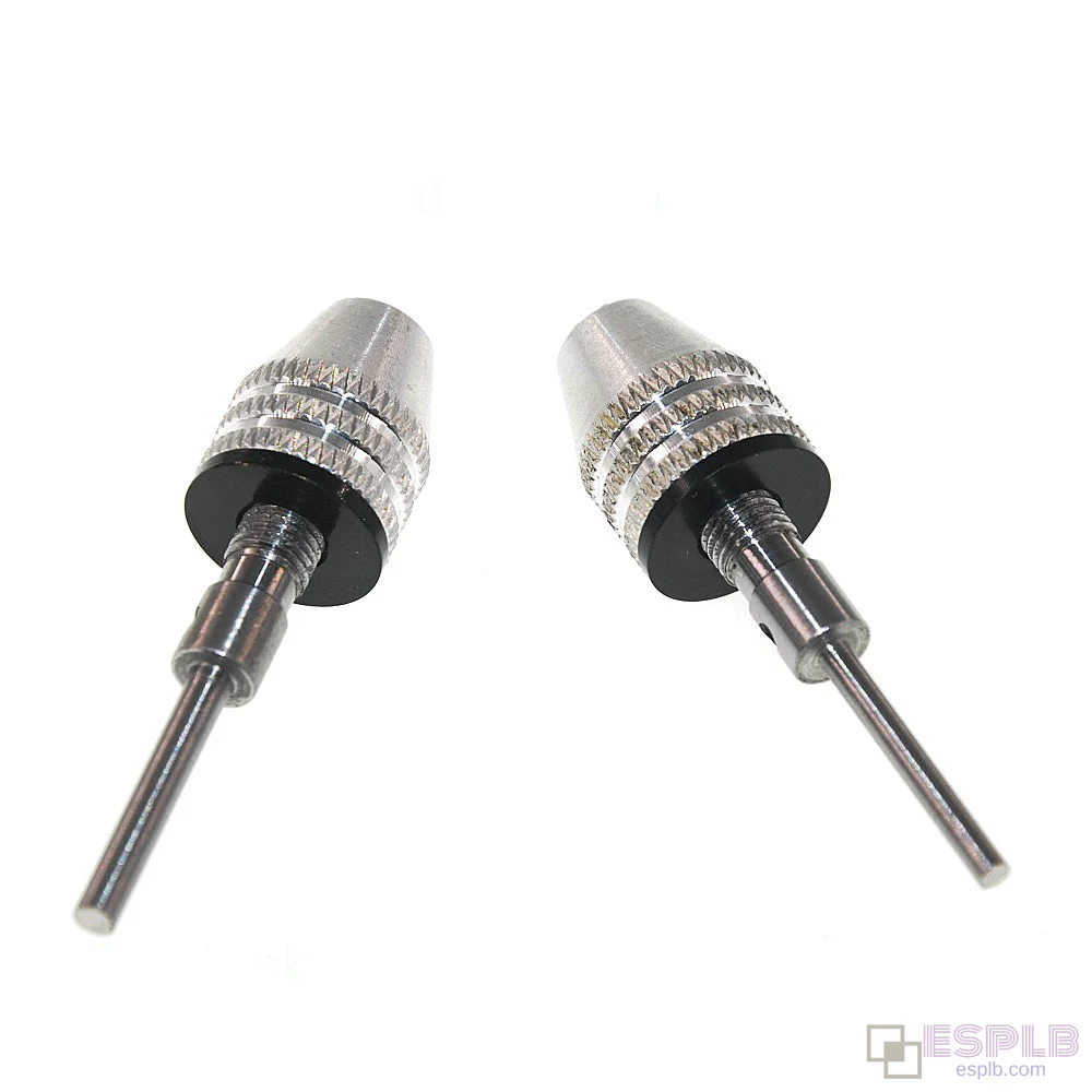 Grinder drill chuck adapter, quick change drill bit chuck, 0.3-3.4mm three-jaw self-centering, keyless hexagonal shank for electric twist drills