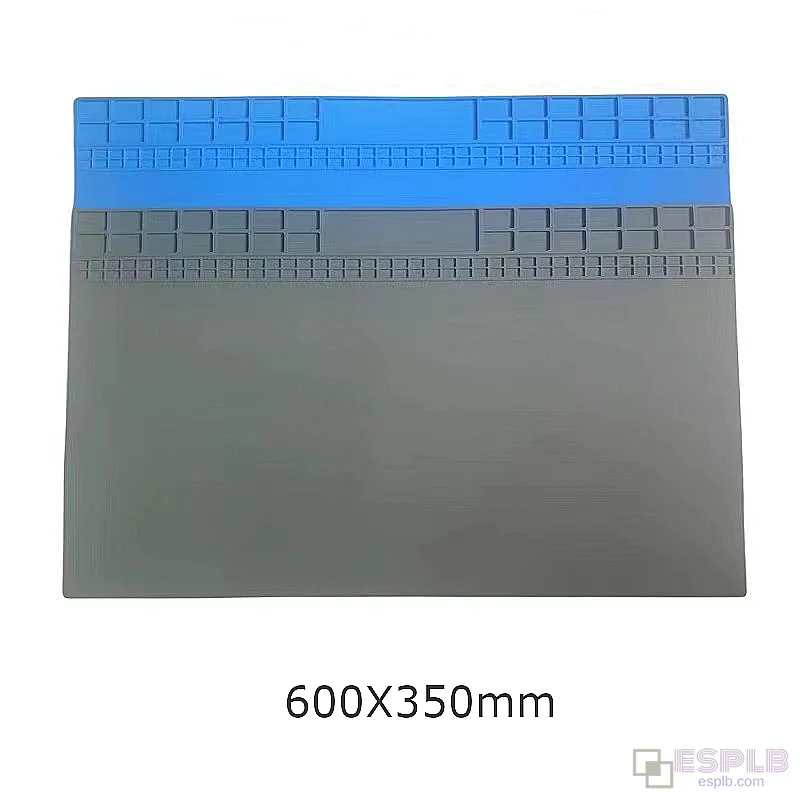 600x350mm Pure Silicon Heat Insulation Silicone Pad, Soldering Work Mat, 500°C Heat-Resistant BGA Repair Desk Platform