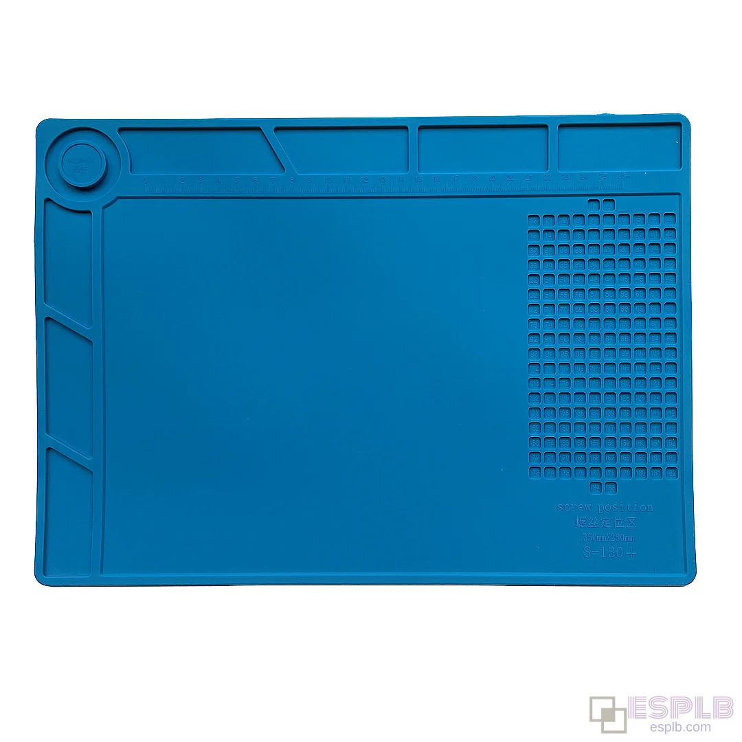S-130+ Magnetic Heat Insulation Silicone Pad, Soldering Work Mat for Electronics Repair