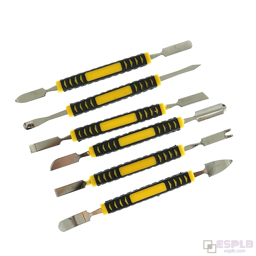 6-in-1 Double Headed Hardened Claw Pry Bar Set, Nail Disassembly, Battery Screen Frame Flat Pry Bar, Injection Molding Repair Tool