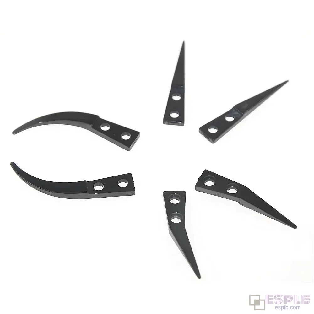 Set de 4 pinzas de cerámica: puntas rectas/pequeñas curvas/grandes curvas
