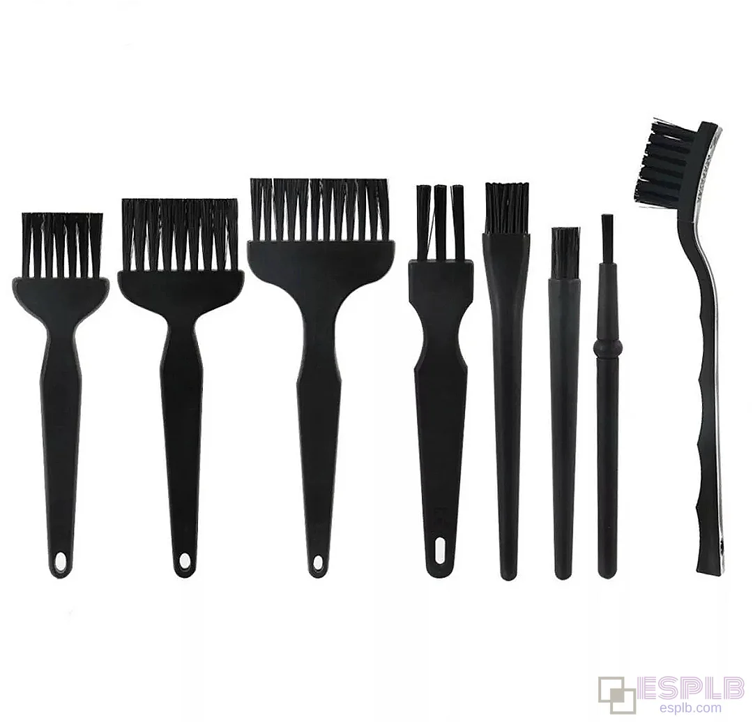 8pcs ESD Safe Anti-static Cleaning Cleaner Brush SMD Set for Electronic Motherboard PCB Keyboard Computer