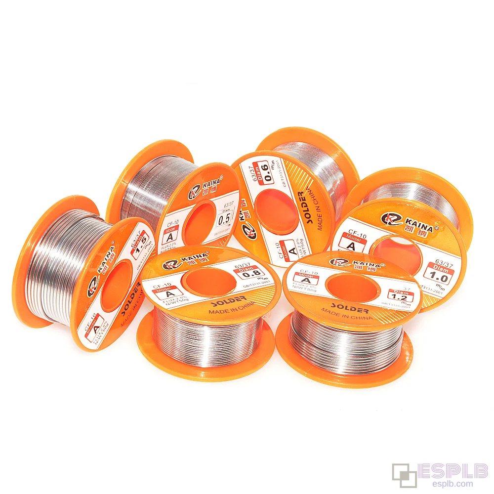KAINA 50G 63/37 Solder Tin Wire, 0.5-1.5mm, CF-10 2.0% Rosin Core