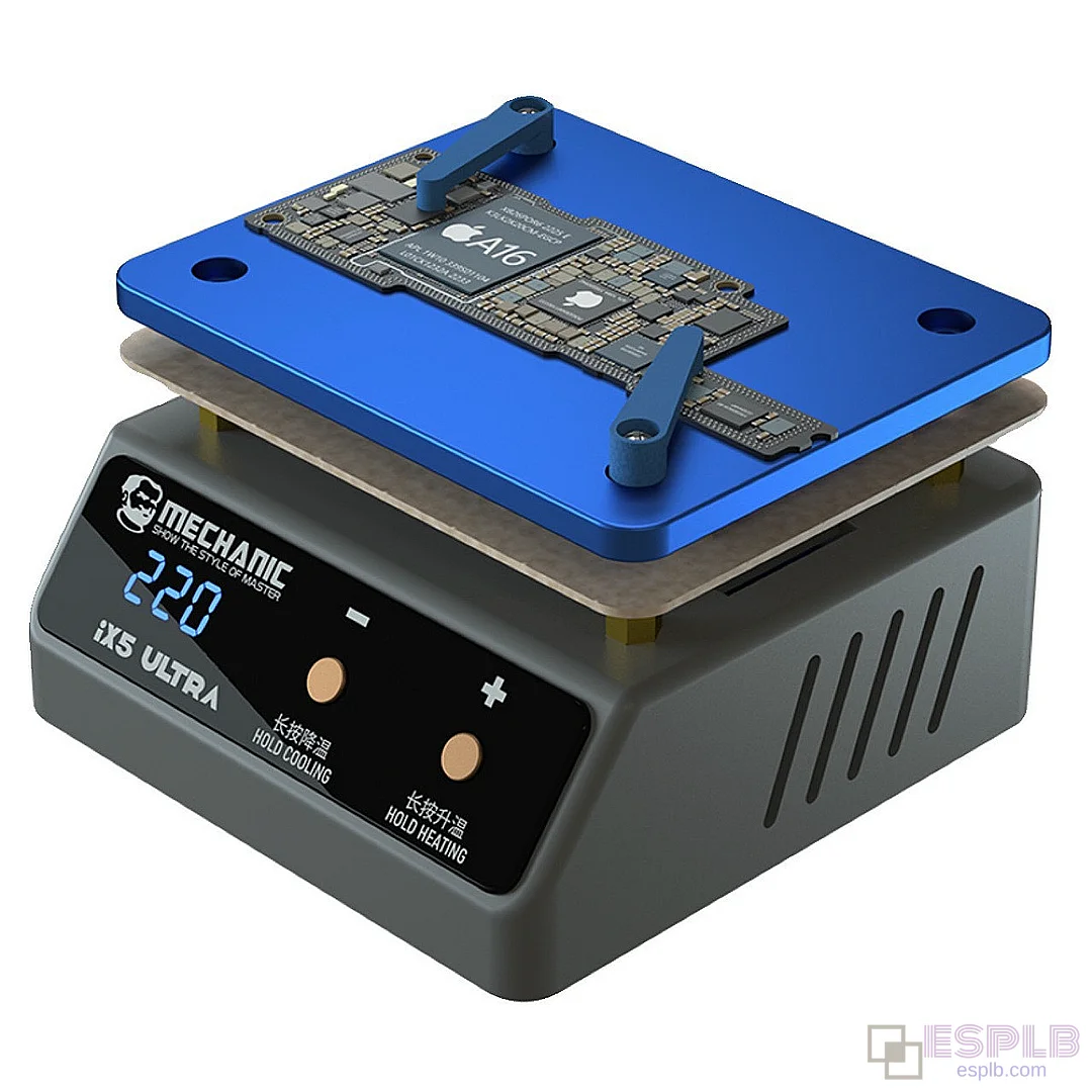 Soldering Preheating Platform, IX5 Ultra, 220V, Lightweight, Universal Motherboard Repair, with Clamp