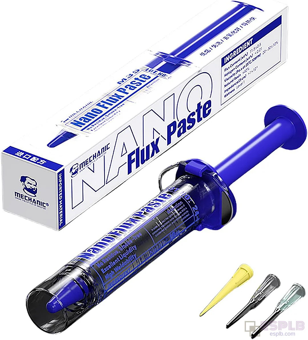 MECHANIC M35 10cc Lead-Free Flux Liquid For Soldering Paste, Transparent Soldering Syringe, Mobile Phone Motherboard Repair