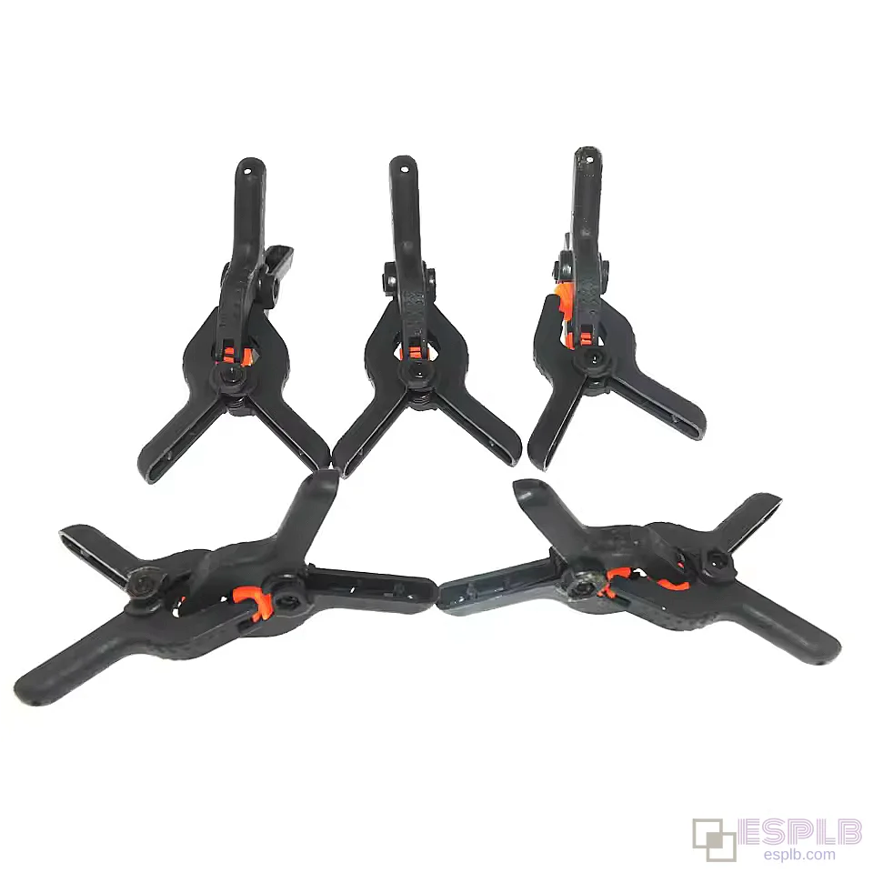 5pcs Heavy Duty Spring Clamps, Universal Plastic Clamps, 2", 3", 4", 6" for Mobile/Tablet LCD Repair, Woodworking, Photo Studio