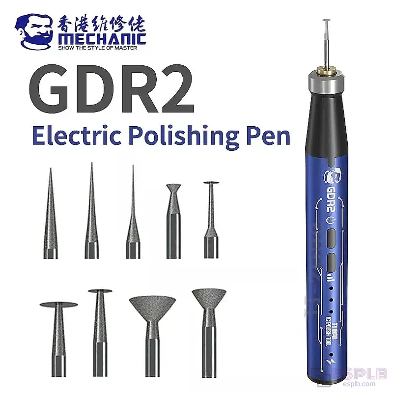 MECHANIC GDR2 전동 연마 펜 - 휴대폰 마더보드, PCB, IC, CPU 절단/연마 다기능 수리 도구
