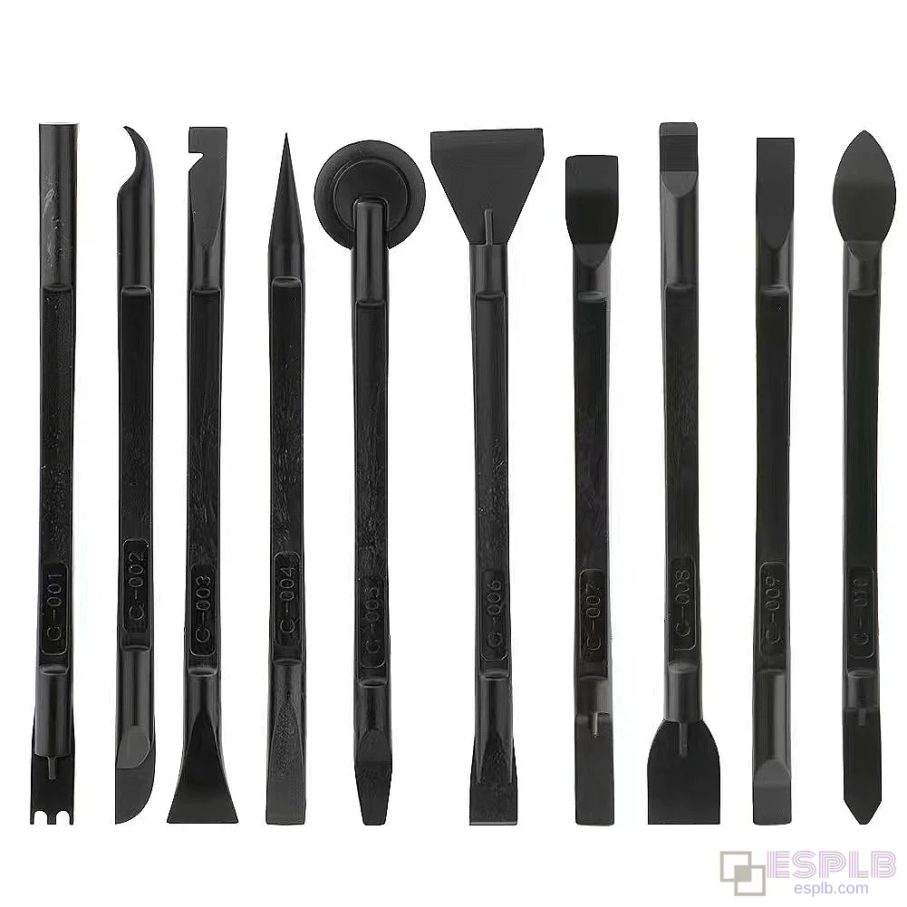 10-Piece plastic crowbar, Plastic Pry Bar, plastic spudger Kit for Mobile Phone, Computer Repair