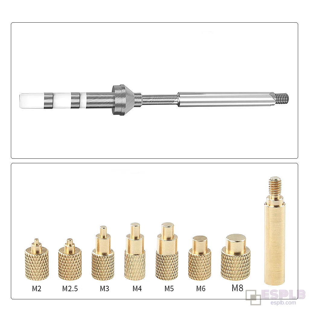 TS100 TS101 adapter ja otsikud M2-M8 kuumsulgemutter Rauast otsik Metallist kuumsulgemutter Sisestus standardsetele 936 jootekolvipeadele
