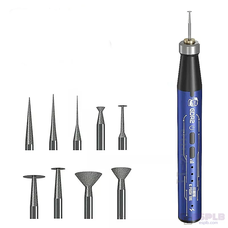 Electric Polishing Pen, Engraving Pen, IC CPU Motherboard PCB Cutting Polishing, 3-Speed
