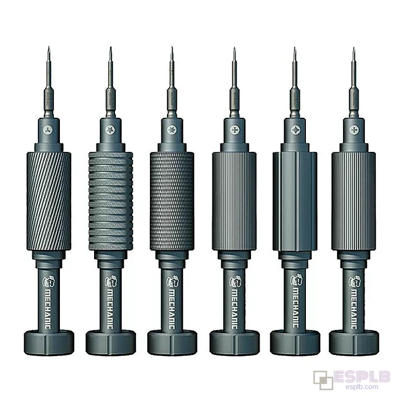 MECHANIC 6-in-1 iShell Max Mortar Mini täppiskruvikeeraja komplekt: võimas magnetiline kruvikeeraja kõva magneesiumsilikoonisulamiga.