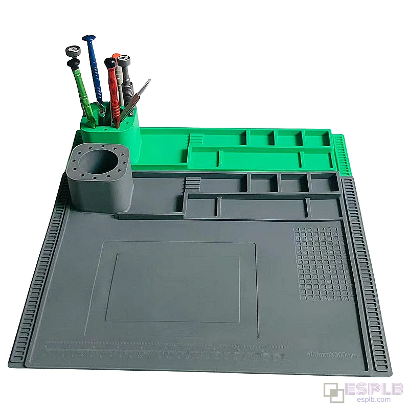40x30cm 3D Magnetic Soldering Pad, Soldering Work Mat, Heat Insulation Repair Mat, Screwdriver Holder Mat for BGA 500°C