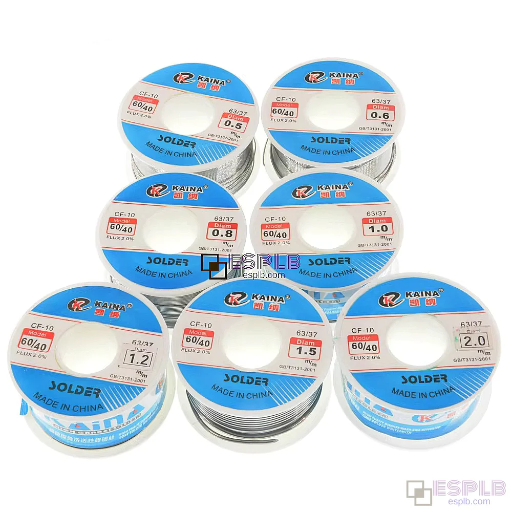 50G solder tin wire, CF-10 60/40 rosin core flux, 0.5-2.0mm clean welding soldering