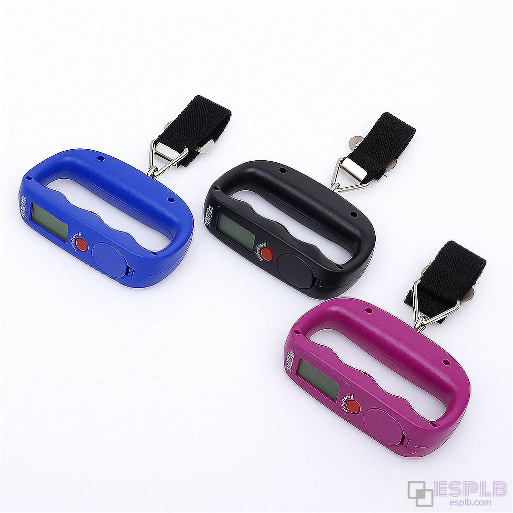 50kg/10g Portable Luggage Scale, Portable Digital Luggage Scale, Bag Scale, Suitcase Scale, Green Backlit LCD, Weight Lock