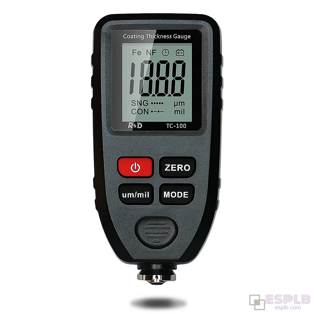 High-Precision Digital Paint Depth Gauge - Automotive Coating Thickness Tester for Used Car Inspection, Fe/NFe Substrates & Galvanized Layer Measurement