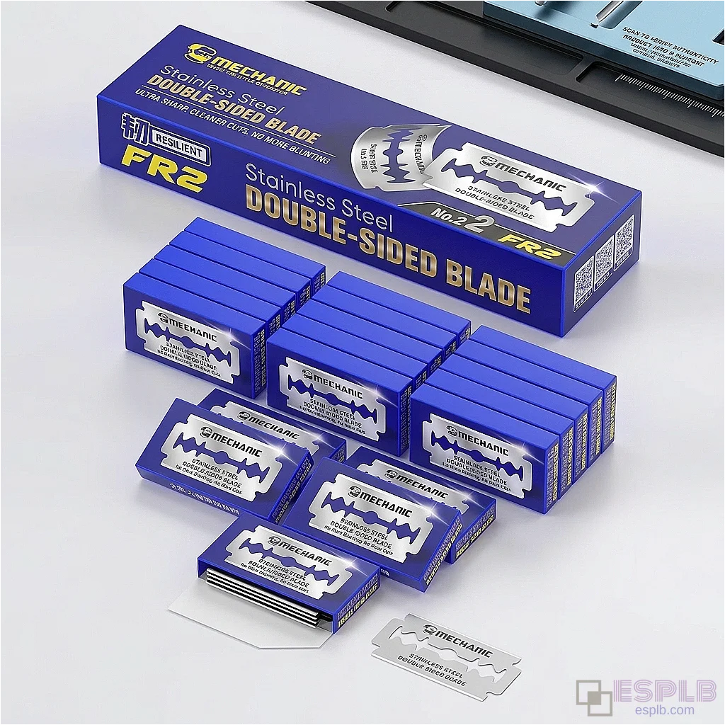 100 pcs MECHANIC FR2 High-Toughness Double-Sided Blade Scraper Tool for Mobile Phone LCD Screen OCA Glue Removal