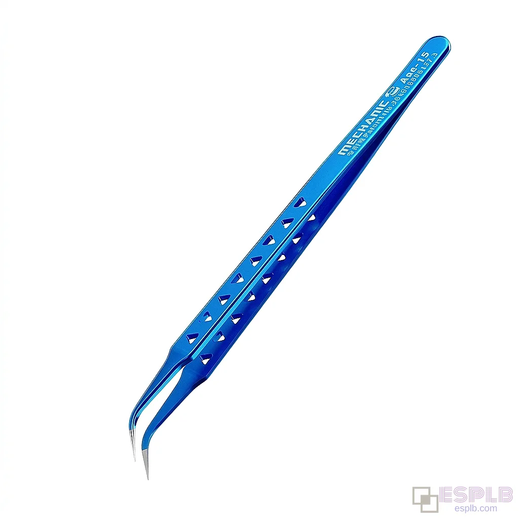 15.6 cm Mechanic AAC-15 Bent Tweezers