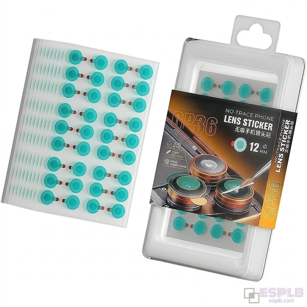 360 Pcs 12mm Round Green Camera Lens Repair Stickers with Removable Backing for Mobile Phones