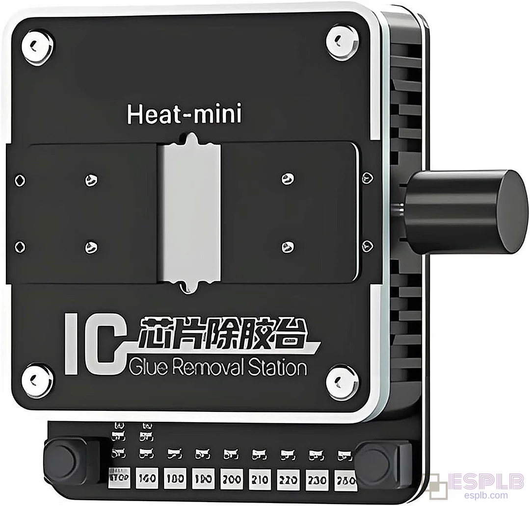 MECHANIC IC Glue Removal Station 160-250℃ Adjustable, No Air Gun or Soldering Iron Needed, for iPhone CPU and Samsung Chip Degluing